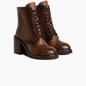 Thursday Boot Company Tan Lace Up Rebel Boots